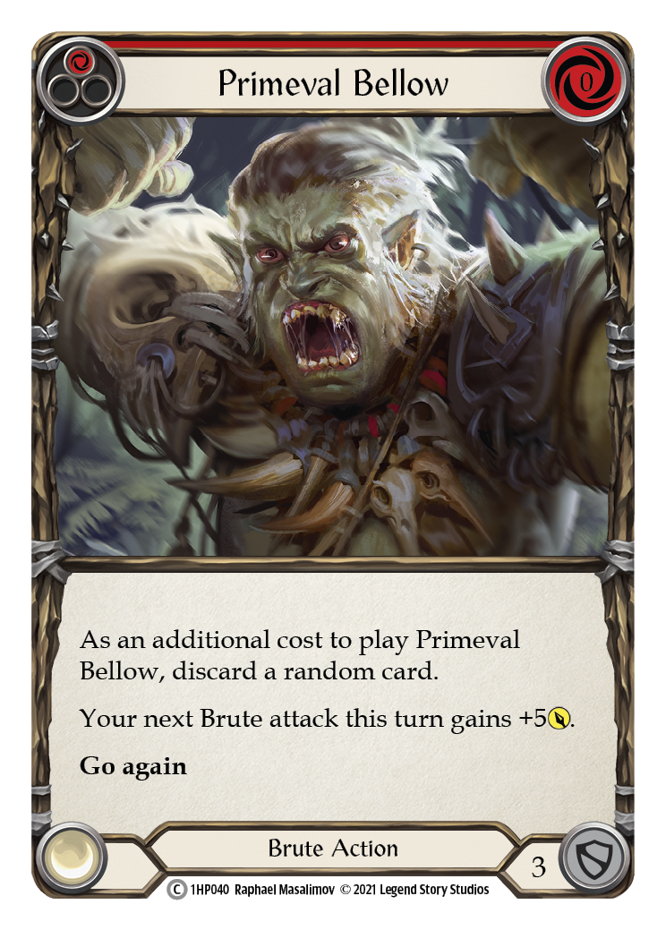Image of Primeval Bellow (Red) [1HP040] (History Pack 1)