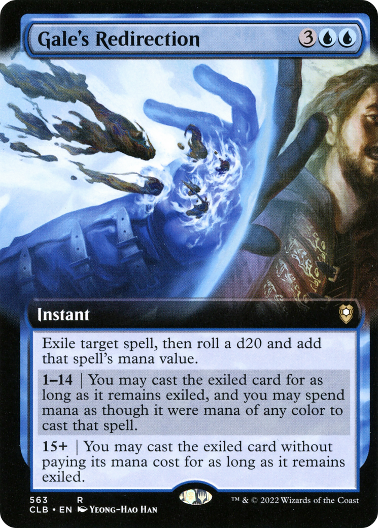 Image of Gale's Redirection (Extended Art) [Commander Legends: Battle for Baldur's Gate]