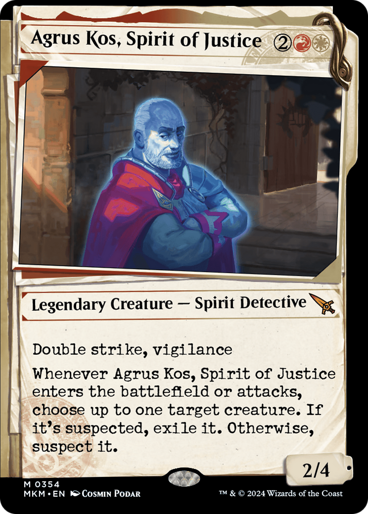 Image of Agrus Kos, Spirit of Justice (Showcase) [Murders at Karlov Manor]