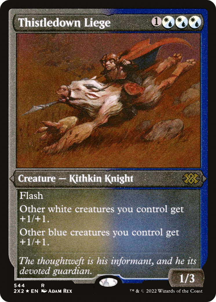 Image of Thistledown Liege (Foil Etched) [Double Masters 2022]
