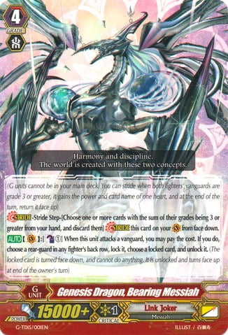 Image of Genesis Dragon, Bearing Messiah (G-TD15/001EN) [Messiah Dragon of Rebirth]