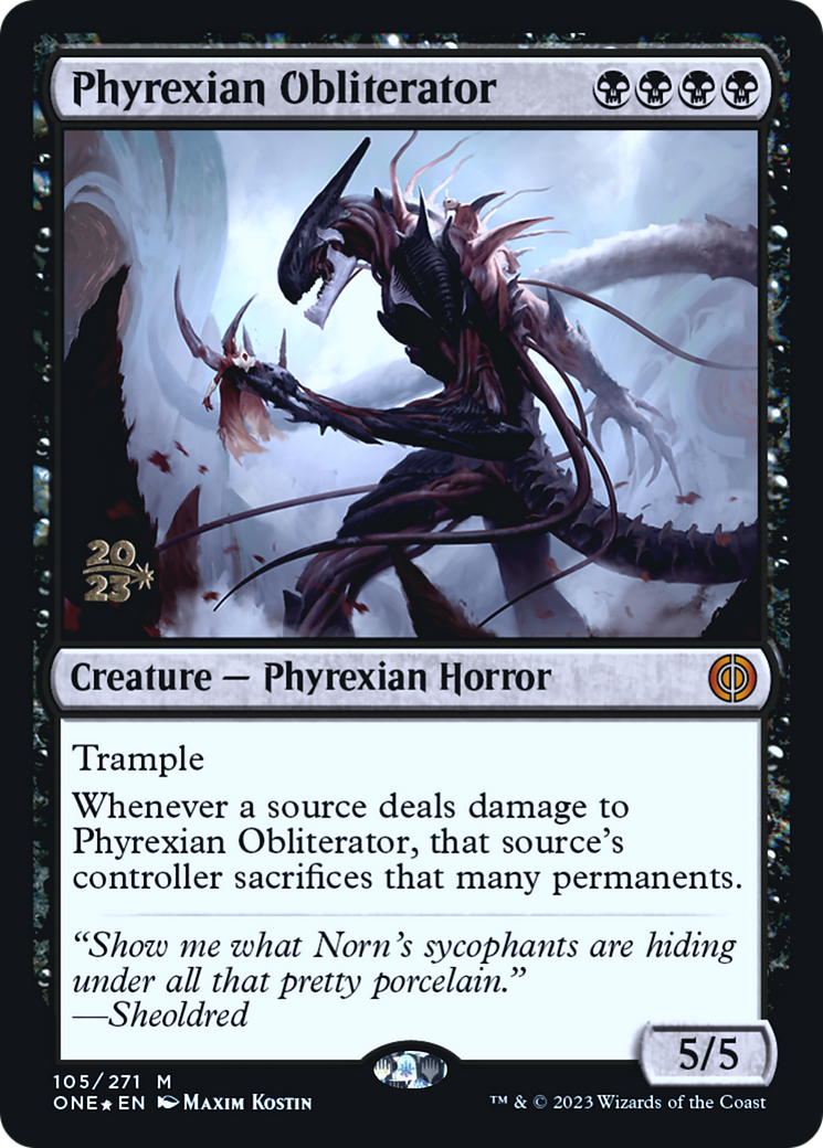 Image of Phyrexian Obliterator [Phyrexia: All Will Be One Prerelease Promos]