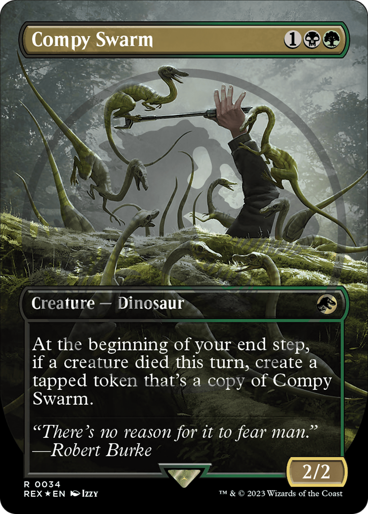 Image of Compy Swarm (Emblem) (Borderless) [Jurassic World Collection Tokens]