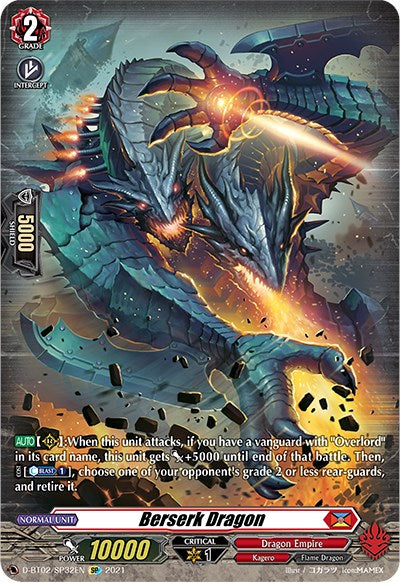 Image of Berserk Dragon (D-BT02/SP32EN) [A Brush with the Legends]