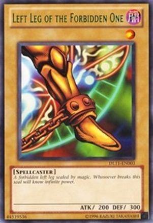 Image of Left Leg of the Forbidden One (Green) [DL11-EN003] Rare