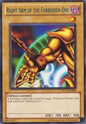 Image of Right Arm of the Forbidden One (Blue) [DL11-EN004] Rare