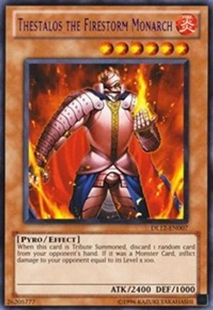 Image of Thestalos the Firestorm Monarch (Purple) [DL12-EN007] Rare