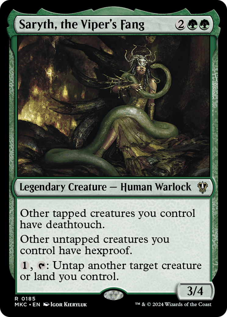 Image of Saryth, the Viper's Fang [Murders at Karlov Manor Commander]