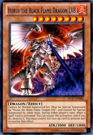 Image of Horus the Black Flame Dragon LV8 (Purple) [DL17-EN002] Rare