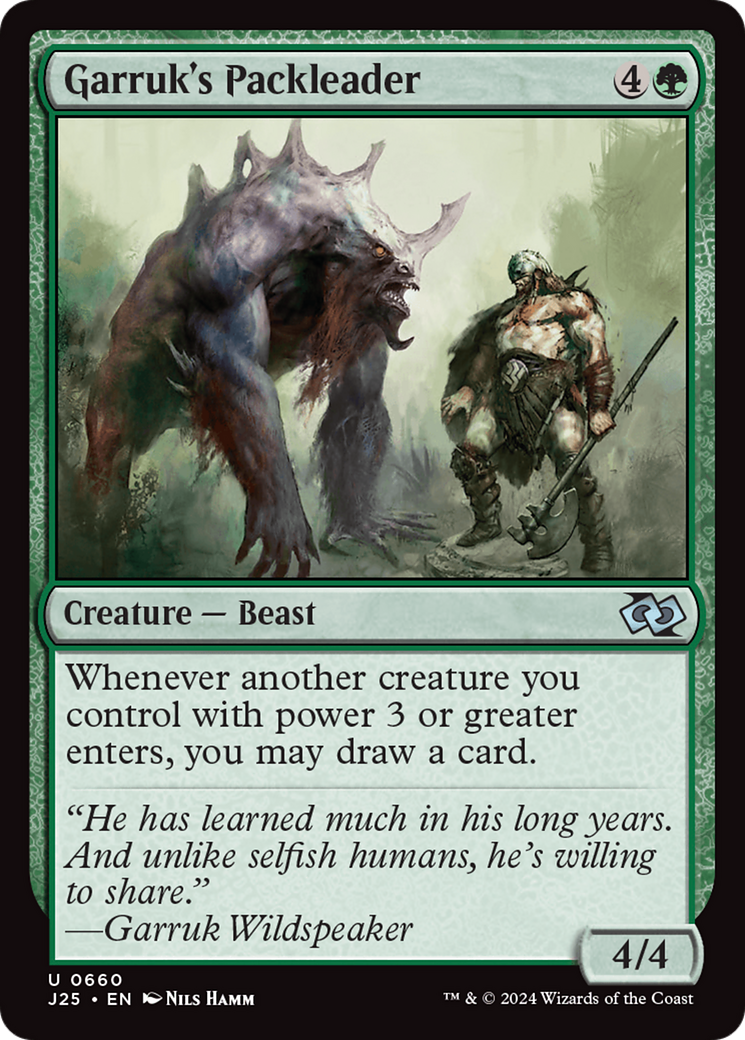 Image of Garruk's Packleader [Foundations Jumpstart]