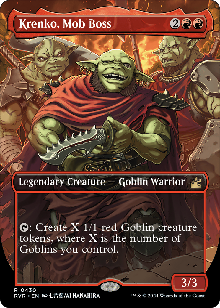 Image of Krenko, Mob Boss (Anime Borderless) [Ravnica Remastered]