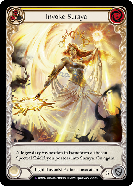 Image of Invoke Suraya // Suraya, Archangel of Knowledge (Marvel) [DYN212] (Dynasty)  Cold Foil