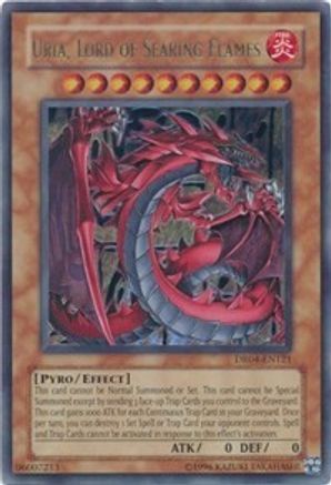 Image of Uria, Lord of Searing Flames [DR04-EN121] Ultra Rare