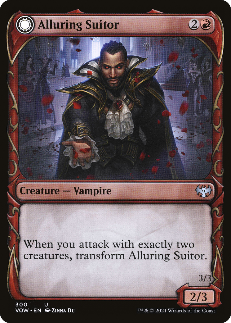Image of Alluring Suitor // Deadly Dancer (Showcase Fang Frame) [Innistrad: Crimson Vow]