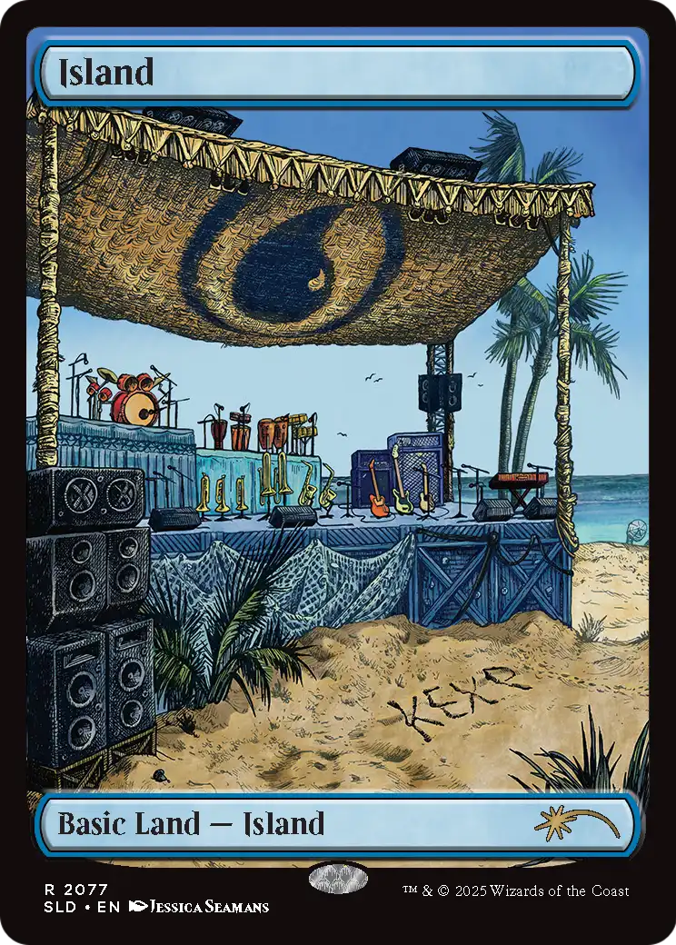 Image of Island (SLD-2077) - Secret Lair Drop Foil