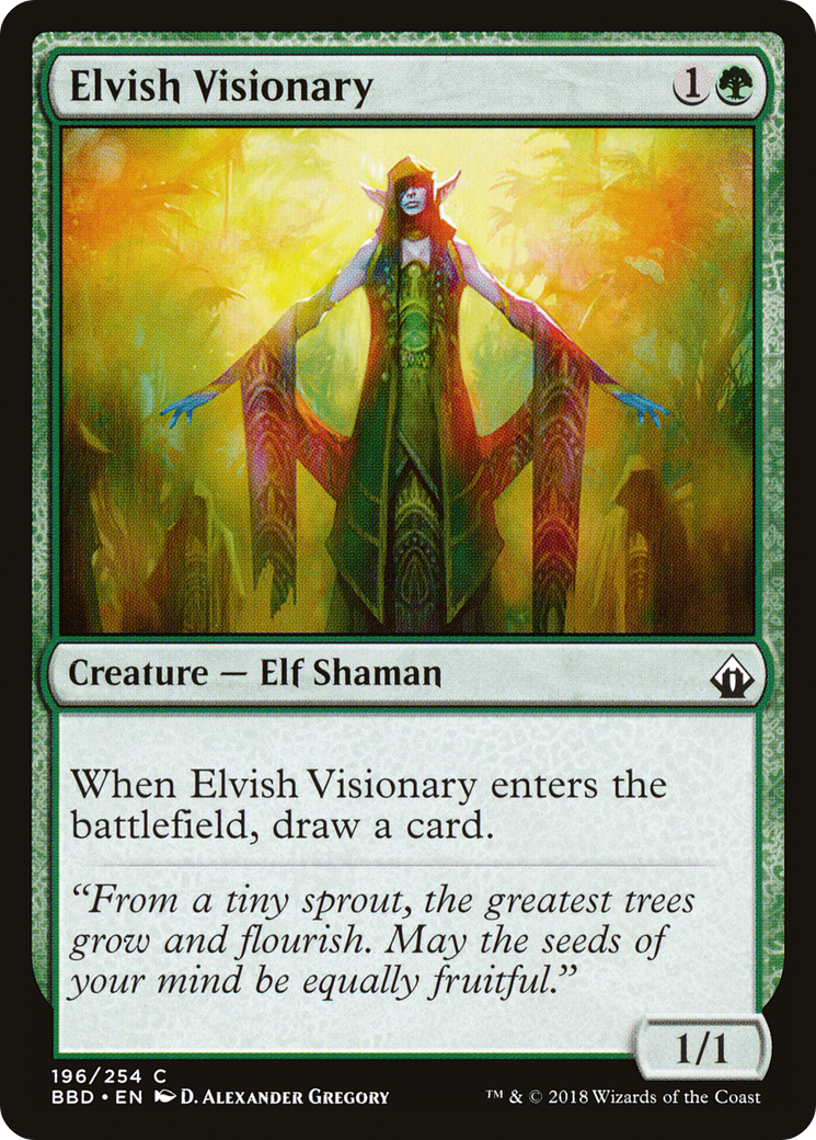 Image of Elvish Visionary [Battlebond]