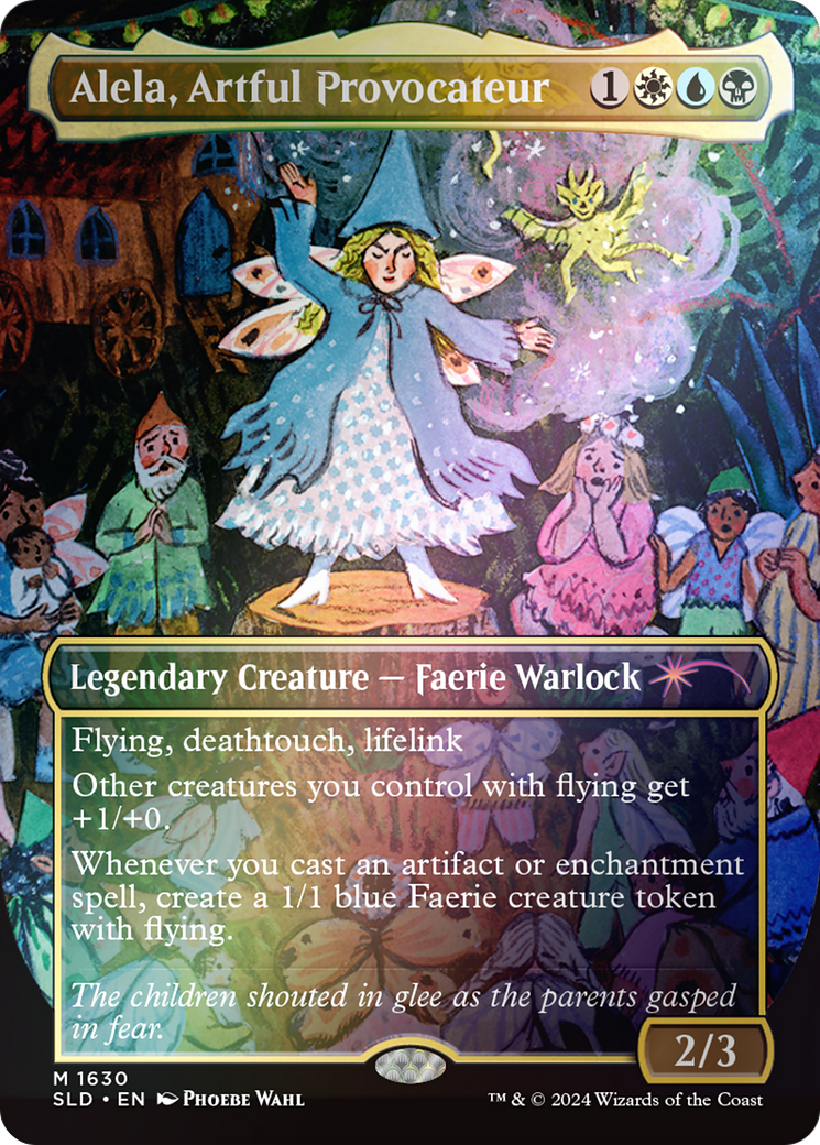 Image of Alela, Artful Provocateur (1630) (Rainbow Foil) [Secret Lair Drop Series]
