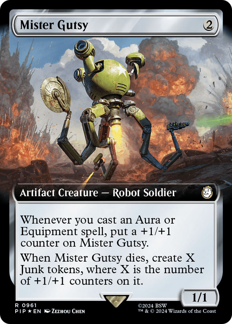 Image of Mister Gutsy (Extended Art) (Surge Foil) [Fallout]