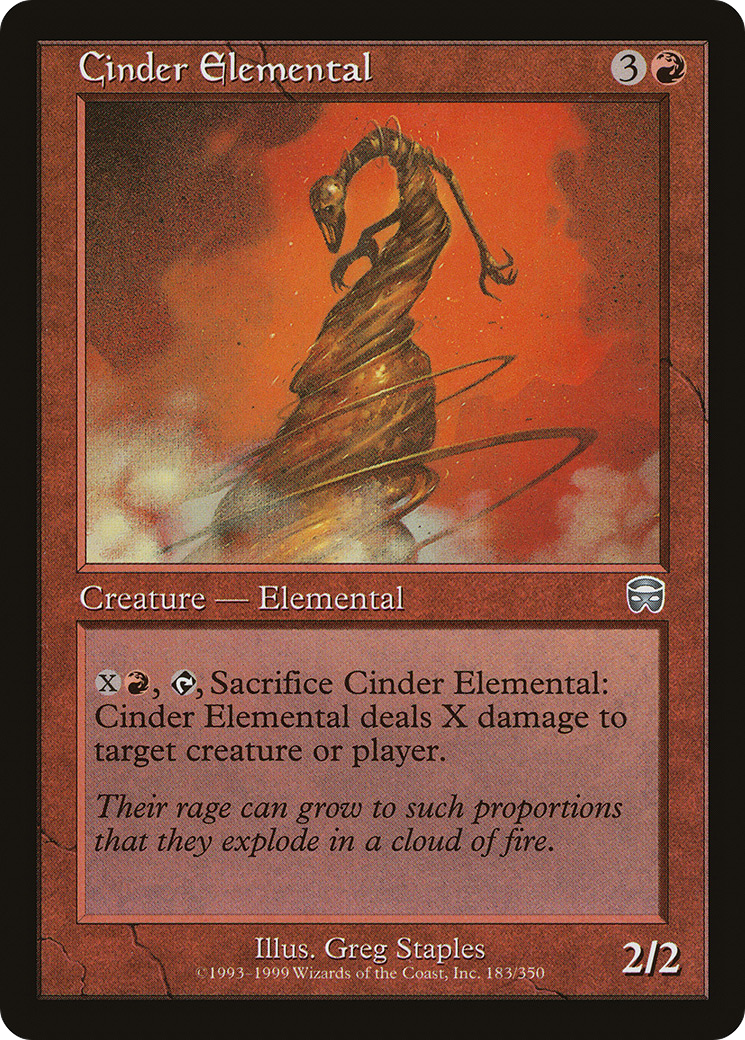 Image of Cinder Elemental [Mercadian Masques]