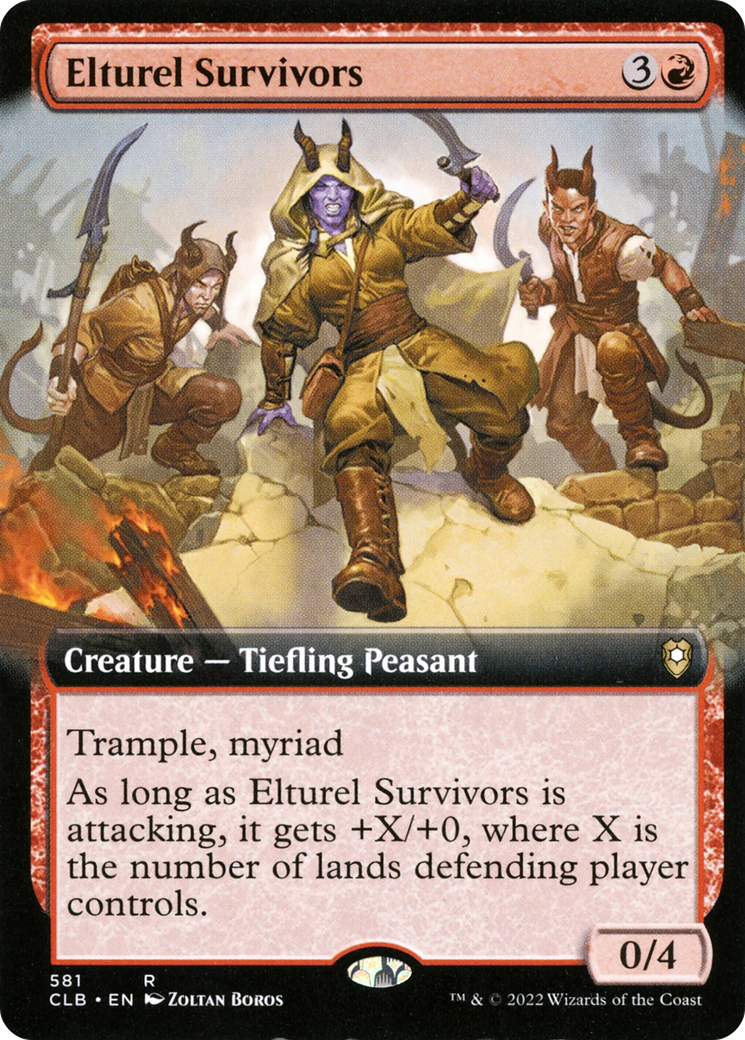 Image of Elturel Survivors (Extended Art) [Commander Legends: Battle for Baldur's Gate]