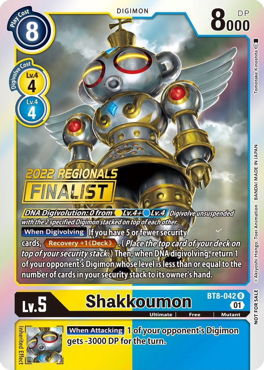 Image of Shakkoumon [BT8-042] (2022 Championship Offline Regional) (Online Finalist) [New Awakening Promos]