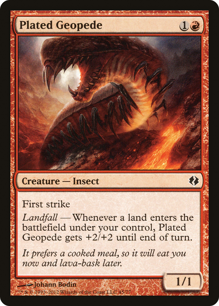 Image of Plated Geopede [Duel Decks: Venser vs. Koth]