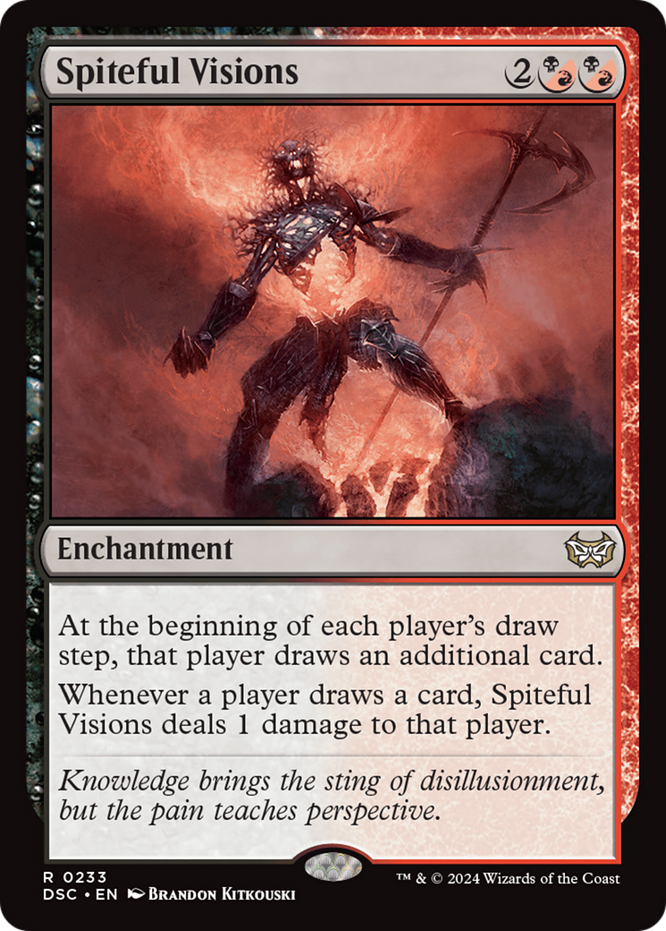 Image of Spiteful Visions [Duskmourn: House of Horror Commander]