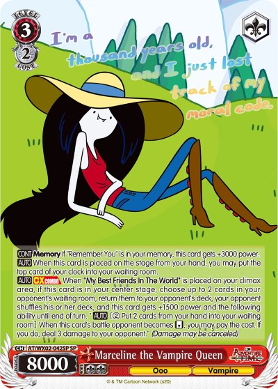 Image of Marceline the Vampire Queen (AT/WX02-042SP SP) [Adventure Time]