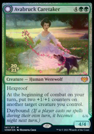 Image of Avabruck Caretaker // Hollowhenge Huntmaster [Innistrad: Crimson Vow Prerelease Promos]