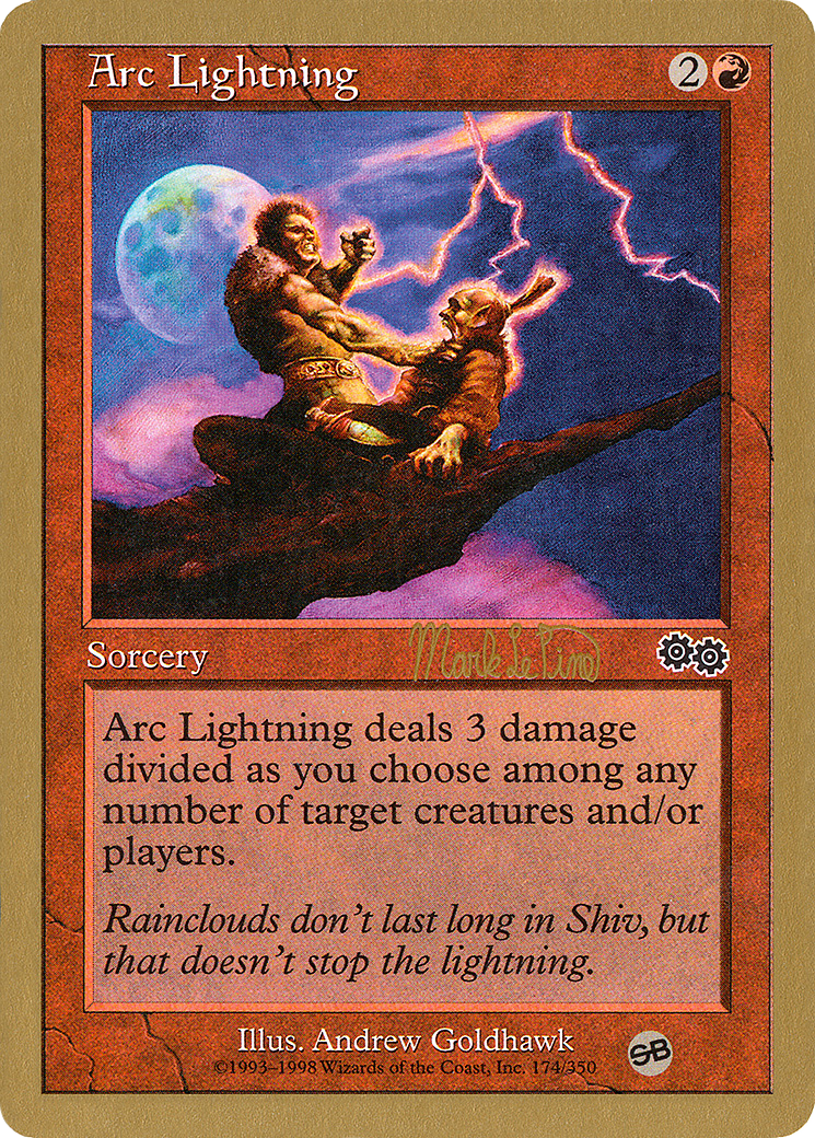 Image of Arc Lightning (Mark Le Pine) (SB) [World Championship Decks 1999]