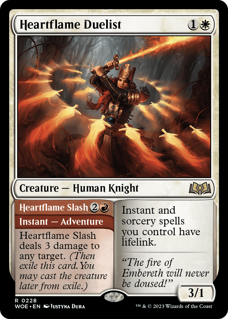 Image of Heartflame Duelist // Heartflame Slash [Wilds of Eldraine]