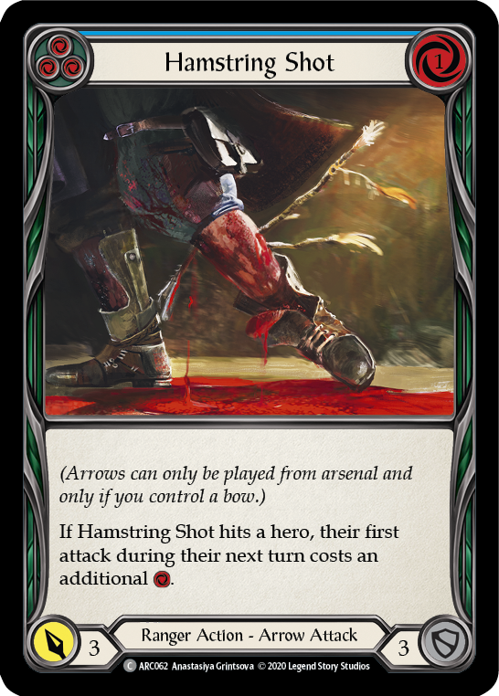 Image of Hamstring Shot (Blue) [U-ARC062] (Arcane Rising Unlimited)  Unlimited Normal