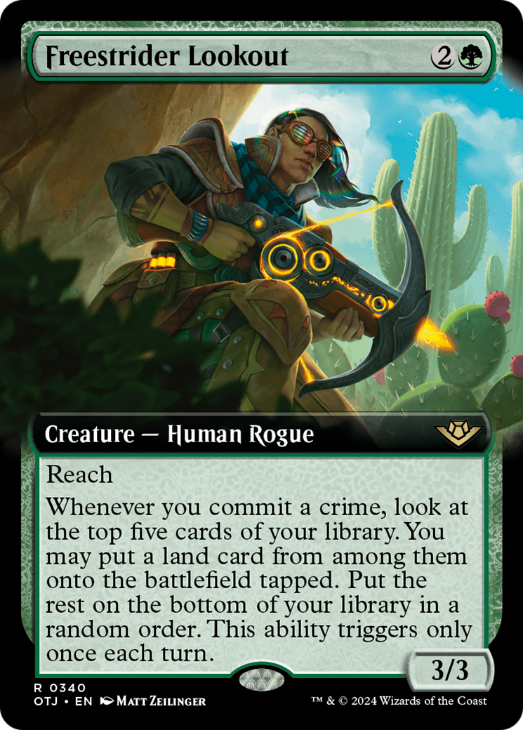 Image of Freestrider Lookout (Extended Art) [Outlaws of Thunder Junction]