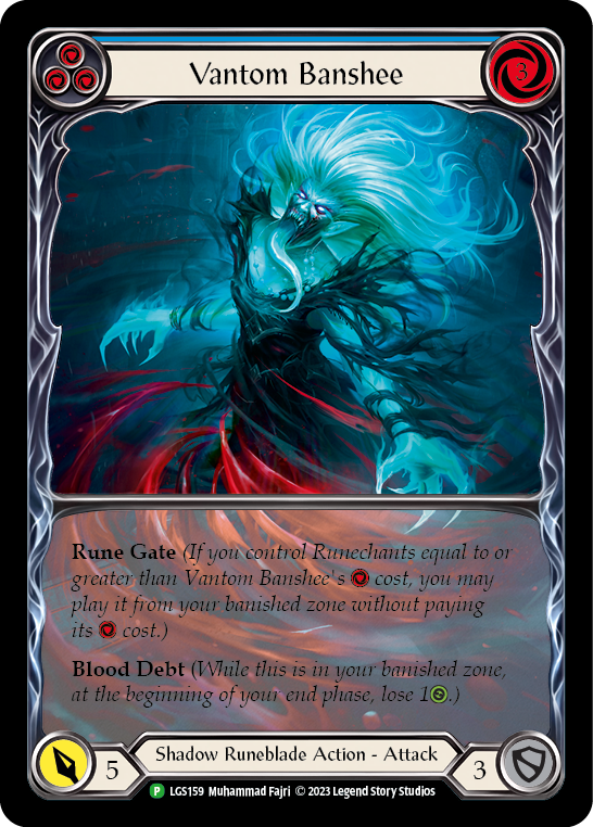 Image of Vantom Banshee (Blue) (Extended Art) [LGS159] (Promo)  Rainbow Foil