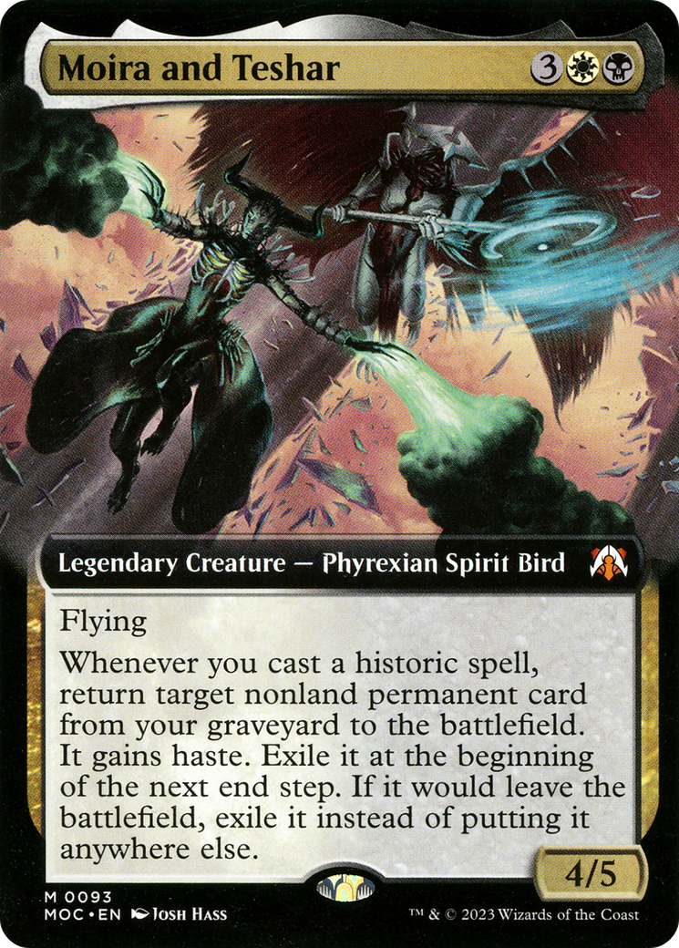 Image of Moira and Teshar (Extended Art) [March of the Machine Commander]