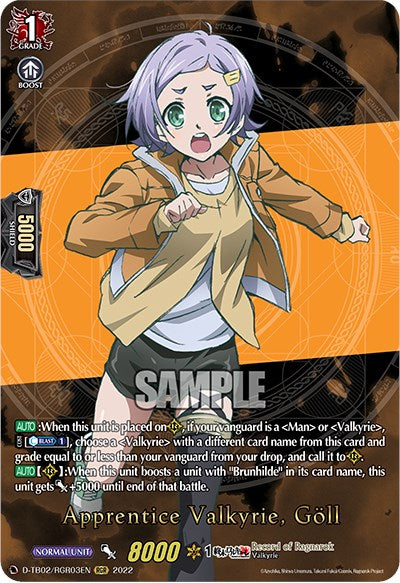 Image of Apprentice Valkyrie, Goll (D-TB02/RGR03EN) [Record of Ragnarok]