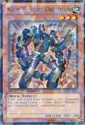 Image of Gem-Knight Obsidian [DT06-EN067] Rare