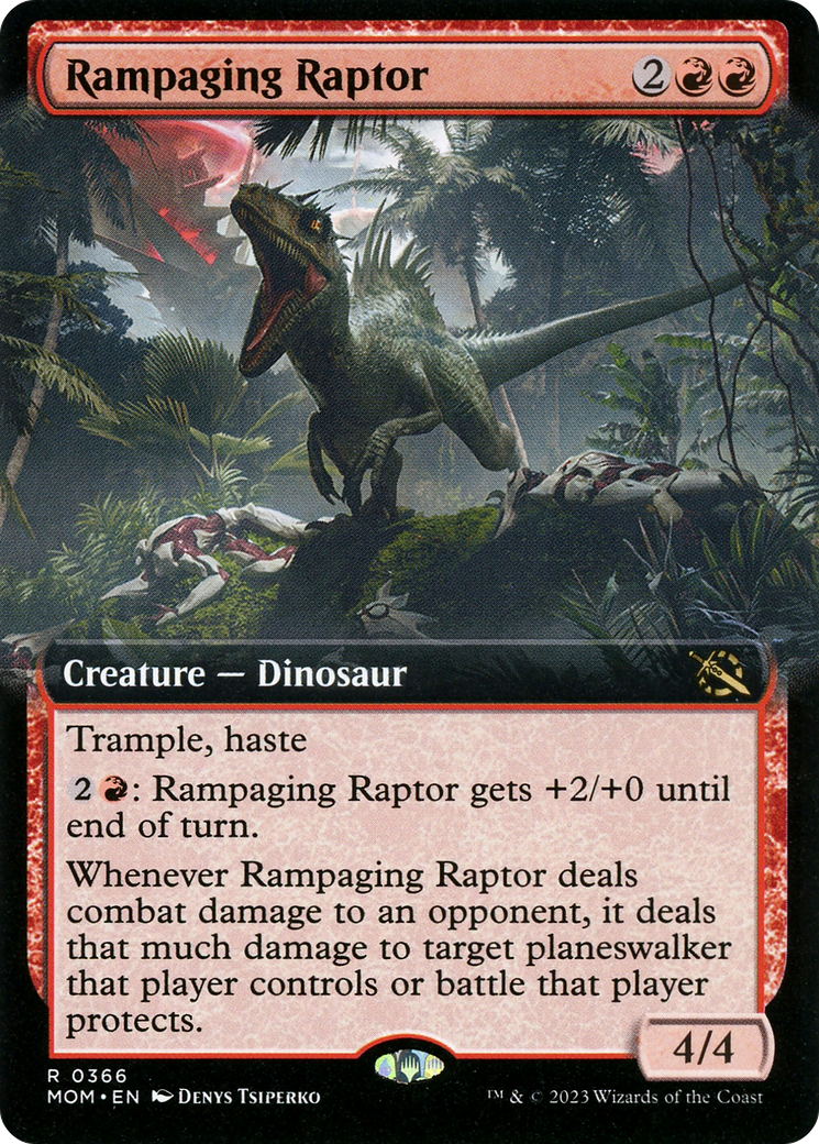 Image of Rampaging Raptor (Extended Art) [March of the Machine]