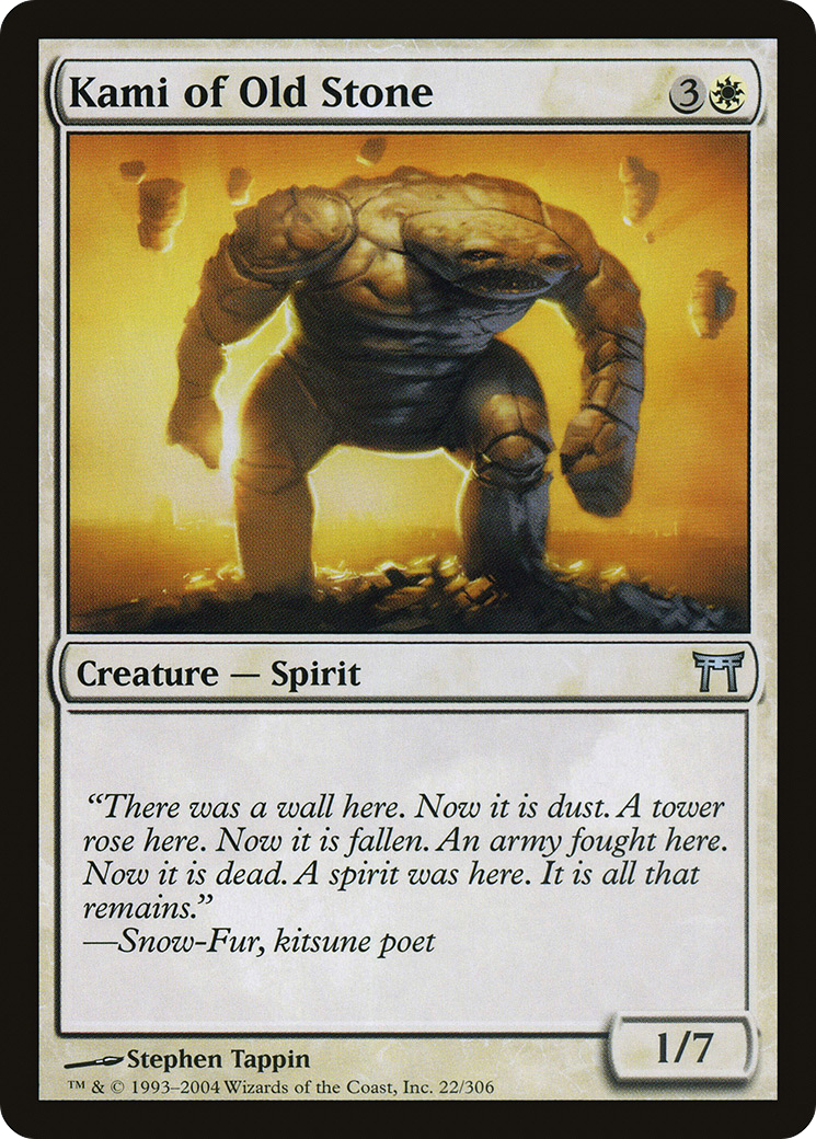 Image of Kami of Old Stone [Champions of Kamigawa]