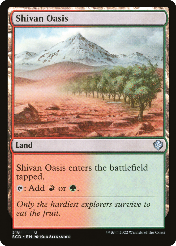 Image of Shivan Oasis [Starter Commander Decks]