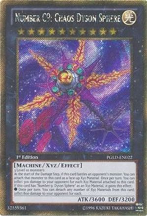 Image of Number C9: Chaos Dyson Sphere [PGLD-EN022] Gold Secret Rare