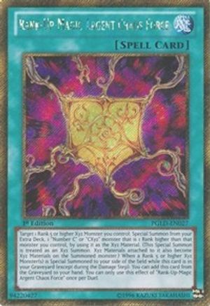Image of Rank-Up-Magic Argent Chaos Force [PGLD-EN027] Gold Secret Rare