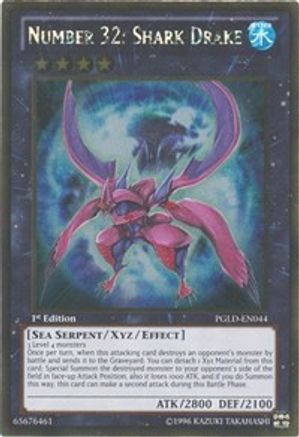 Image of Number 32: Shark Drake [PGLD-EN044] Gold Rare