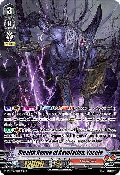 Image of Stealth Rogue of Revelation, Yasuie (V-BT09/SP03EN) [Butterfly d'Moonlight]