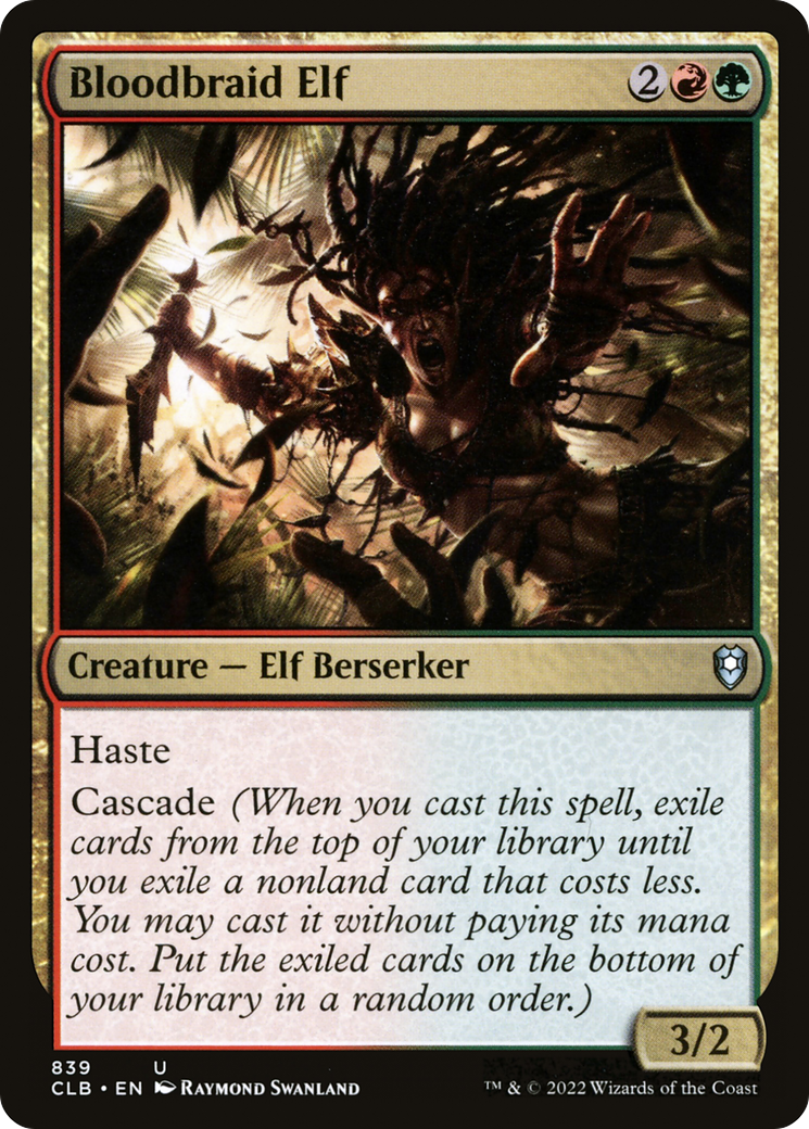 Image of Bloodbraid Elf [Commander Legends: Battle for Baldur's Gate]