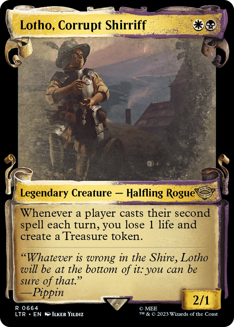 Image of Lotho, Corrupt Shirriff [The Lord of the Rings: Tales of Middle-Earth Showcase Scrolls]