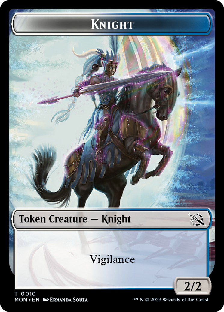 Image of Treasure (20) // Knight Double-Sided Token [March of the Machine Tokens]