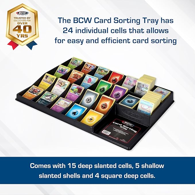 Image of BCW Card Sorting Tray - 24 Slot/Cells