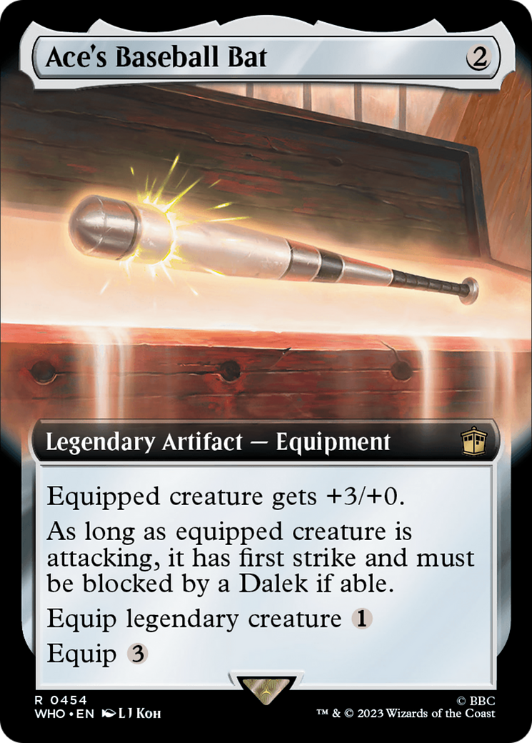 Image of Ace's Baseball Bat (Extended Art) [Doctor Who]