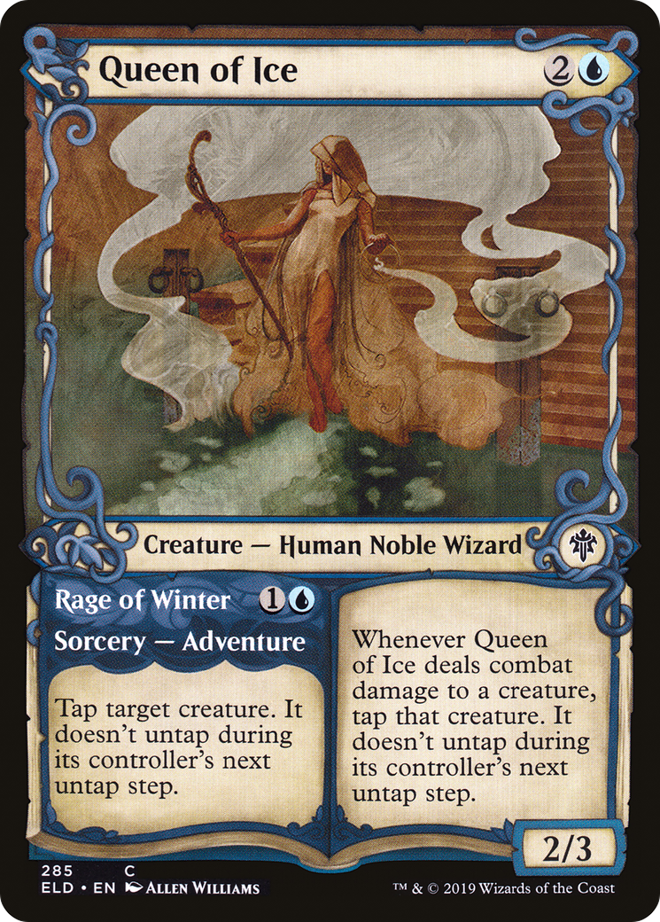 Image of Queen of Ice // Rage of Winter (Showcase) [Throne of Eldraine]